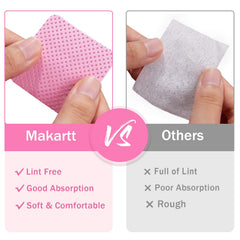 Lingettes Makartt polyvalentes pour ongles, rose, usage professionnel