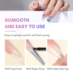 Makartt Poly Nail Gel Kit – demi-formes et slip solution pour modelage sans accrocs.