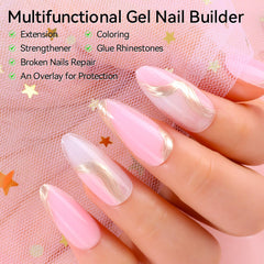 Makartt Poly Nail Gel Kit offre durabilité et finition naturelle pour extensions à domicile.
