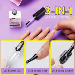 Makartt Gel Poly Ongles – texture claire transparente qui ne jaunit, overlay discret.