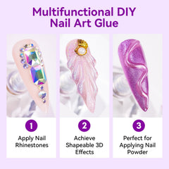 Tube Colle Pierres Ongles Pratique pour application précise