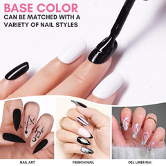 Base pour art des ongles en noir Makartt Gel Noir