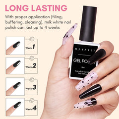 Vernis Gel Noir Makartt sous lampe UV pour une finition homogène