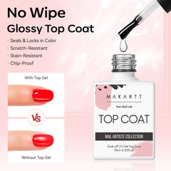 Vernis gel Makartt sans jaunissement, couleur durable