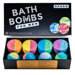 Bombes de bain MAKE LIFE EXCLUSIVE en forme sphère pour homme, détente et parfum durable.