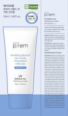 Flacon MAKEPREM UVA UVB Defense Me, texture légère sans trace blanche.