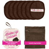 MakeUp Eraser ensemble 7 jours Mocha, démaquillage sans produits, réduction des déchets.