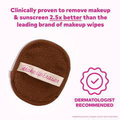 MakeUp Eraser – face double-face pour démaquillage et exfoliation.