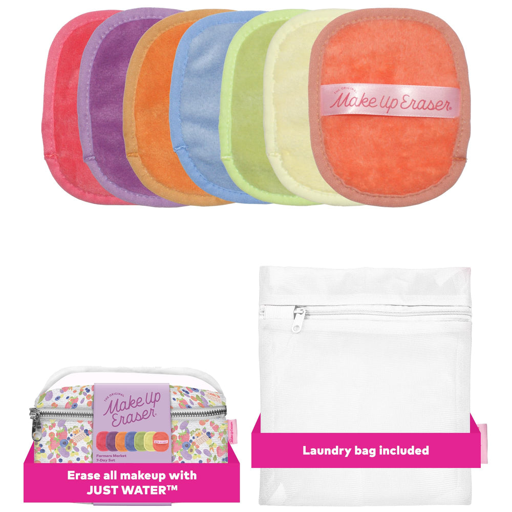 MakeUp Eraser – ensemble 7 lingettes réutilisables pour démaquiller avec l’eau.
