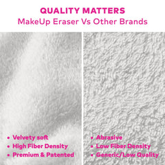 MakeUp Eraser tissu microfibre doux sans alcool: soin doux pour la peau