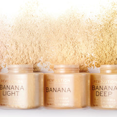 Makeup Revolution Poudre Libre Banane Profonde : idéal pour prolonger le maquillage.