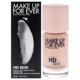 Make Up For Ever HD Skin 1R12 - flacon et fini naturel et mat pour un teint uniforme