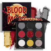 MAKI YIKA palette d ombres Noir Rouge, ensemble polyvalent pour looks gothiques