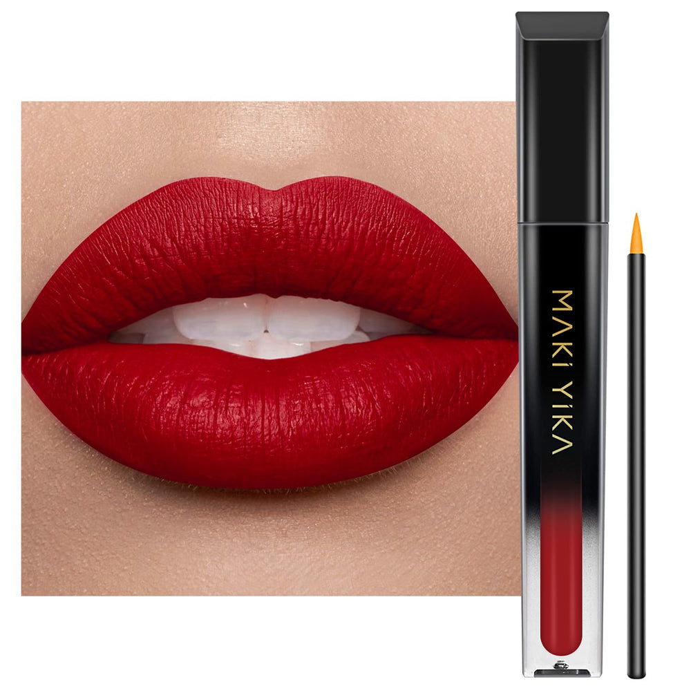 MAKI YIKA rouge à lèvres matte: couleur durable et tenue longue durée.