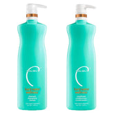 Shampoing Malibu C Hard Water en bouteille, hydratation revitalisante pour cheveux exposés aux minéraux.