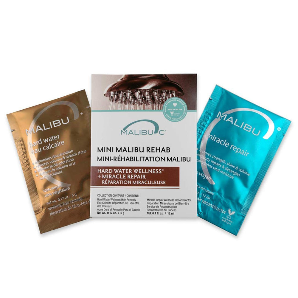 Coffret Malibu C Mini Malibu Rehab pour revitaliser les cheveux.