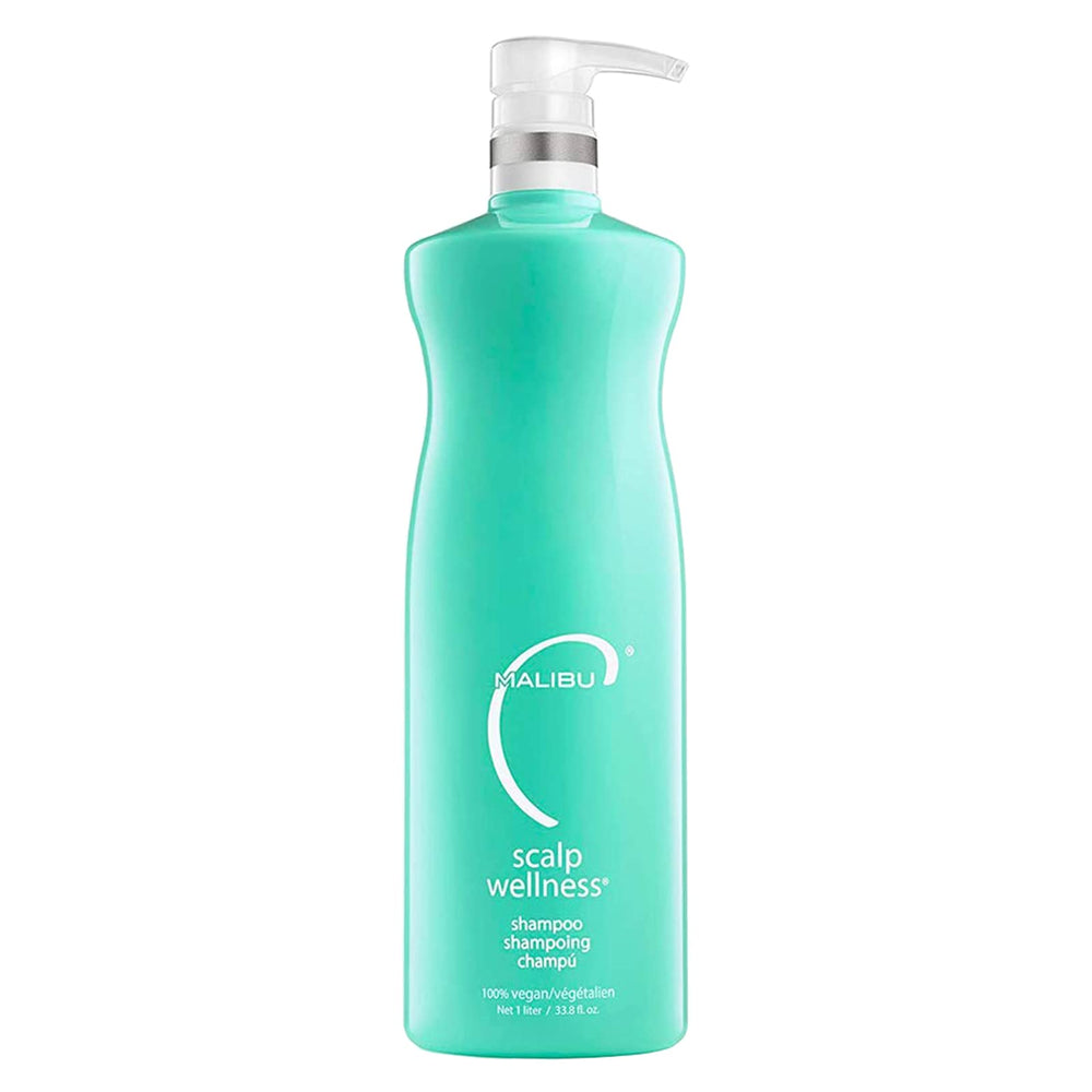 Malibu C Shampoing sans sulfate, bouteille visible, pour cuir chevelu frais et cheveux hydratés.