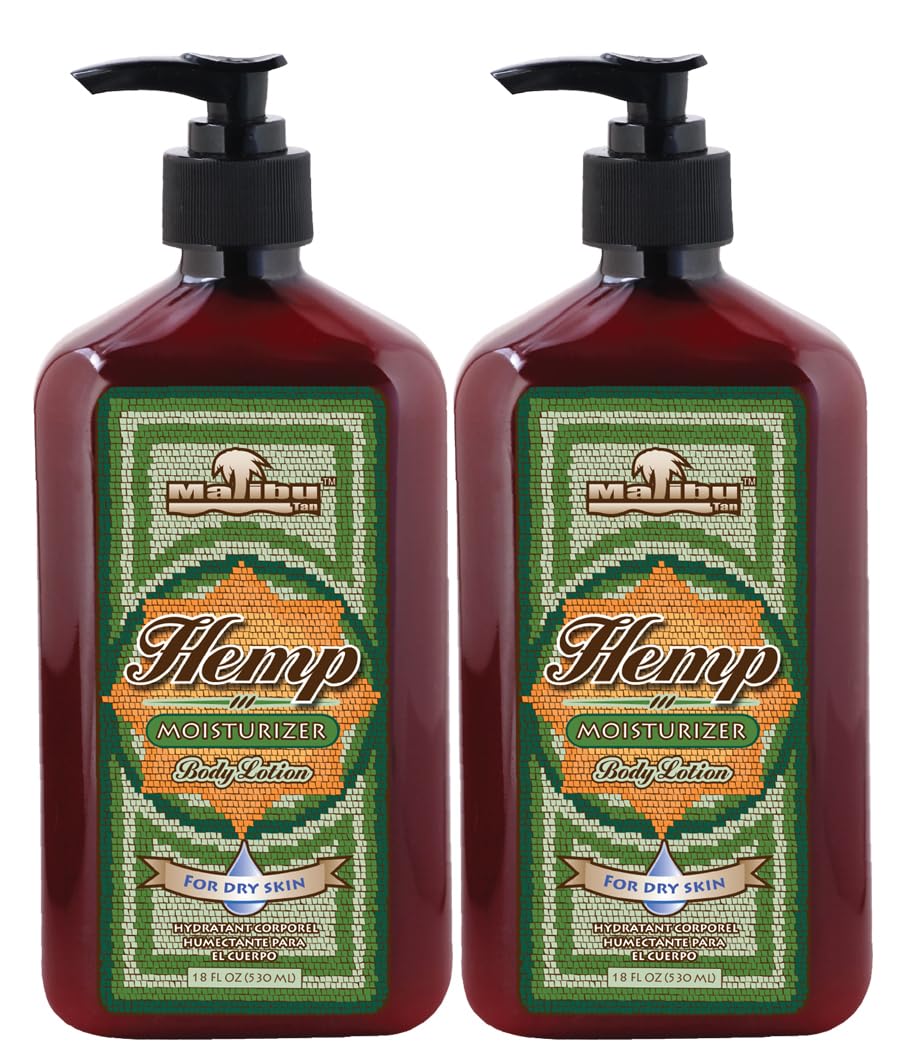 Malibu Tan Lotion Corps, bouteille 532 ml, hydratation durable pour peau sèche.
