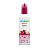 Mamaearth huile cheveux oignon – soin quotidien pour tous types de cheveux.