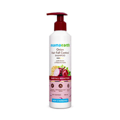 Shampooing MAMAEARTH à l'oignon et kératine – bouteille 250 ml, revitalisant les cheveux.