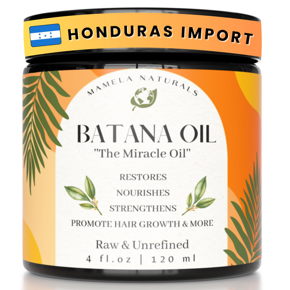 Mamela Naturals Huile de Batana en bouteille, soin nourrissant pour cheveux.