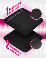 Grand compartiment Mancro pour outils et accessoires capillaires volumineux.