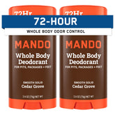 Mando bâton solide lisse pour homme, fraîcheur durable.