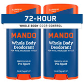 Mando Pro Sport, bâton solide lisse pour une application douce et efficace.