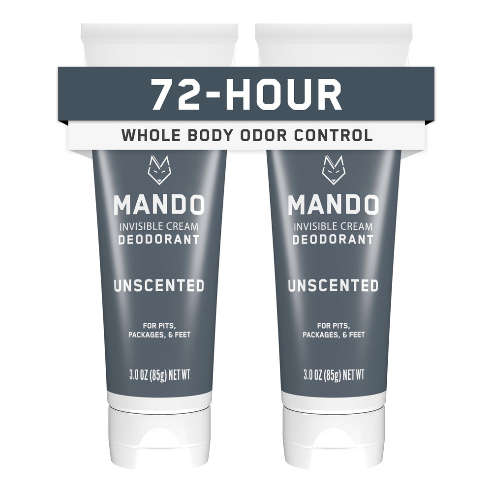 Mando Déodorant invisible emballage pratique pour le voyage et le quotidien.
