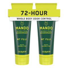 Mando déodorant invisible pour le corps – emballage 2-pack pratique.
