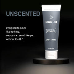 Mando Odor Shield uses Mandelic acid for gentle cleansing.