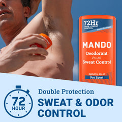 Mando Pro Sport bâton – gros plan sur la texture et sensation sèche