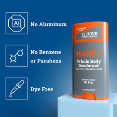 Mando stick déodorant texture lisse prêt à l'emploi au quotidien