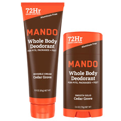 Tube crème Invisible Mando appliquée pour une protection discrète et durable