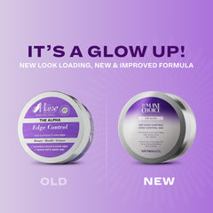 The Mane Choice The Alpha 48H Edge Control – Application des bords pour un fini net et durable.