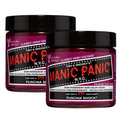 MANIC PANIC Fuschia Shock – Bouteille colorante semi-permanente pour couleur durable et vibrante.