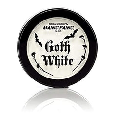 MANIC PANIC Gothique Blanc Creme-Poudre : échantillon sur peau montrant couverture uniforme
