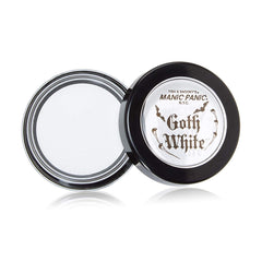 MANIC PANIC Gothique Blanc Creme-Poudre : flacon démontrant base blanche parfaite pour look gothique