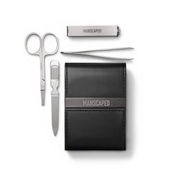 MANSCAPED Shears 2.0 avec étui PU cuir, rangement pratique en voyage