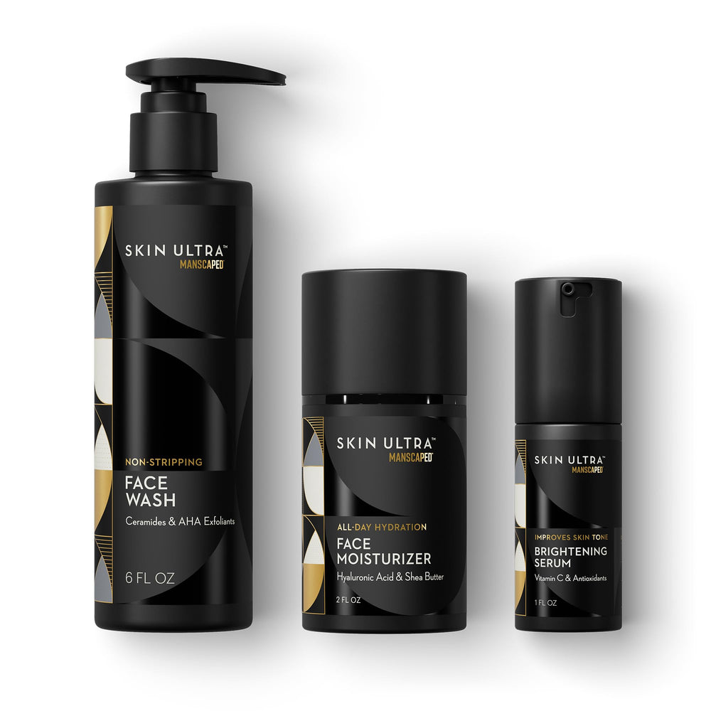 MANSCAPED Skin Ultra Lavage Visage Exfoliant—nettoie en douceur et élimine les cellules mortes.