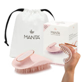 Brosse MANTA Original montrant sa flexibilité pour démêler sans tirer.