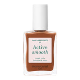 Manucurist Active Smooth 03 vernis-bouteille montre la teinte bronze satinée et lisse la surface.