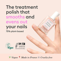 Manucurist Active Smooth - échantillon sur ongle, effet rosé lissant.