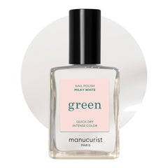 Manucurist Green Milky White vernis blanc lait translucide pour une manucure légère