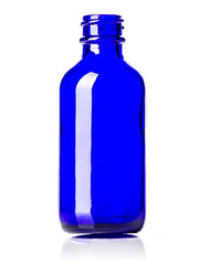 Groupe de 4 bouteilles en cobalt bleu, idéal voyage
