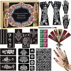 ManYan HaiYan kit tatouages temporaires grandes feuilles pour designs personnalisés et faciles