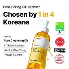 Ma:nyo Pure Cleansing Oil – 14 huiles végétales, nutrition pour la peau.