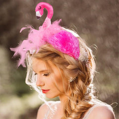 MAOTTIE accessoire cheveux Flamingo rose, parfait pour déguisement et soirées