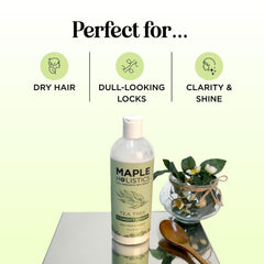 Maple Holistics après-shampooing arbre à thé, texture crémeuse, démêlage facilité