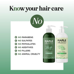 Maple Holistics Après-shampoing cheveux gras, douceur légère et hydratation durable.